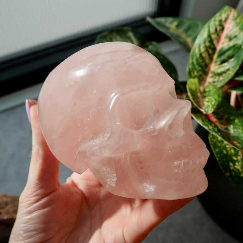 Rose Quartz Skull No 275