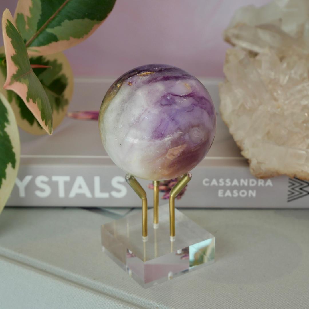 Silky Fluorite Sphere No 42