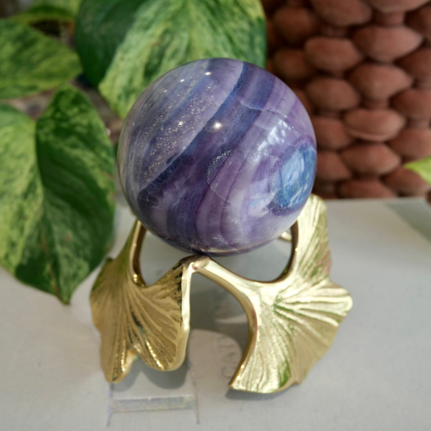 Silky Fluorite Sphere No 138