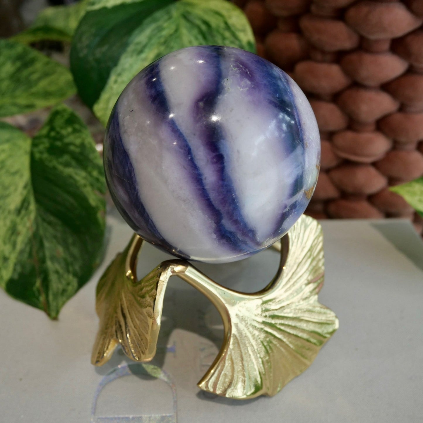 Silky Fluorite Sphere No 139