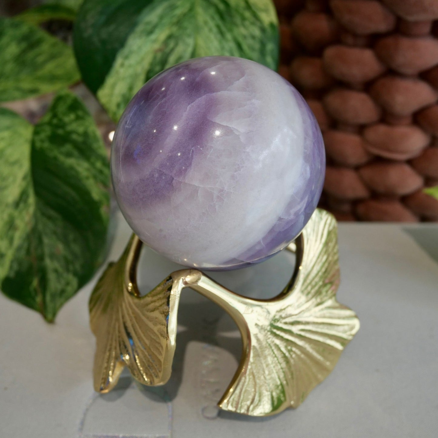 Silky Fluorite Sphere No 140