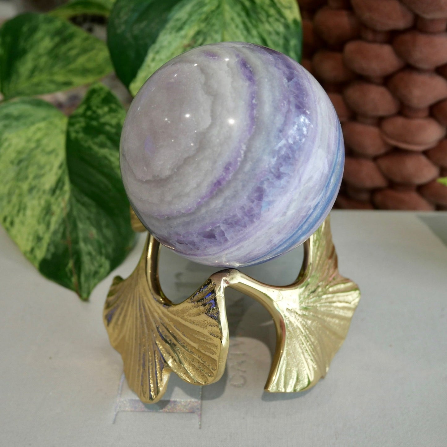 Silky Fluorite Sphere No 141