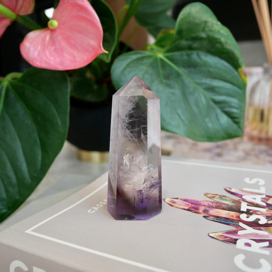 Smokey Amethyst Quartz Tower No 39