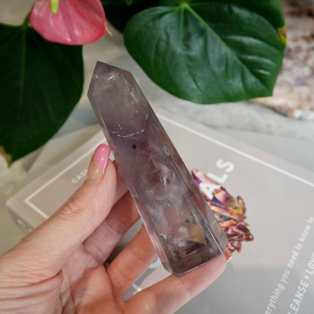 Smokey Amethyst Quartz Tower No 40