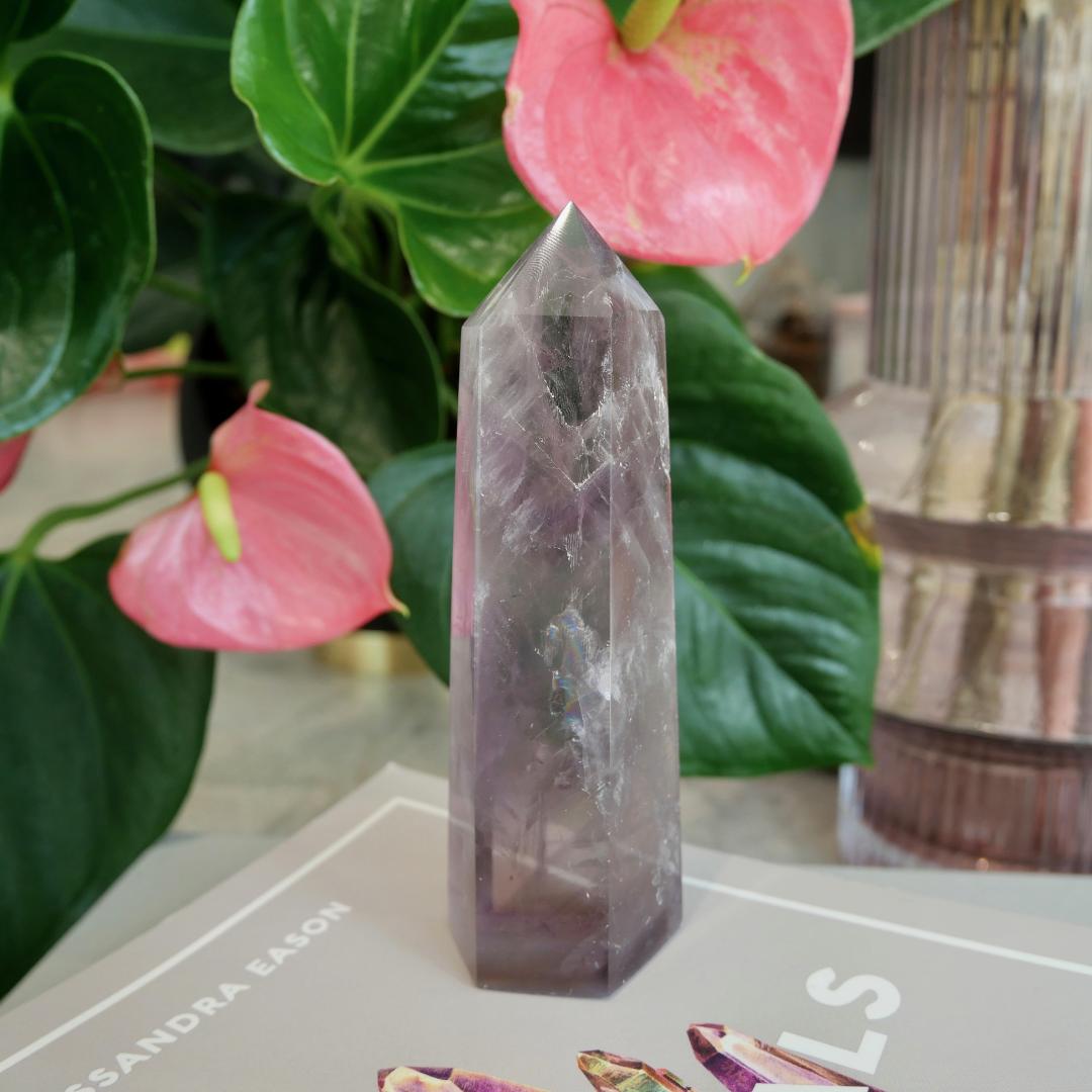 Smokey Amethyst Quartz Tower No 42