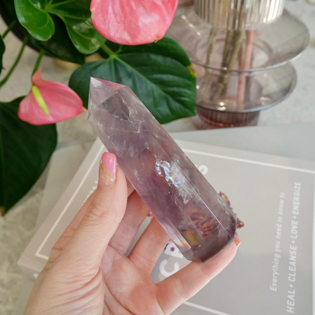 Smokey Amethyst Quartz Tower No 42