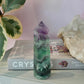 Snowflake Rainbow Fluorite Tower No 316