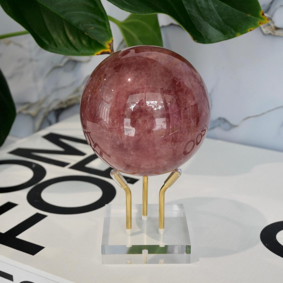 Strawberry Quartz Sphere No 1