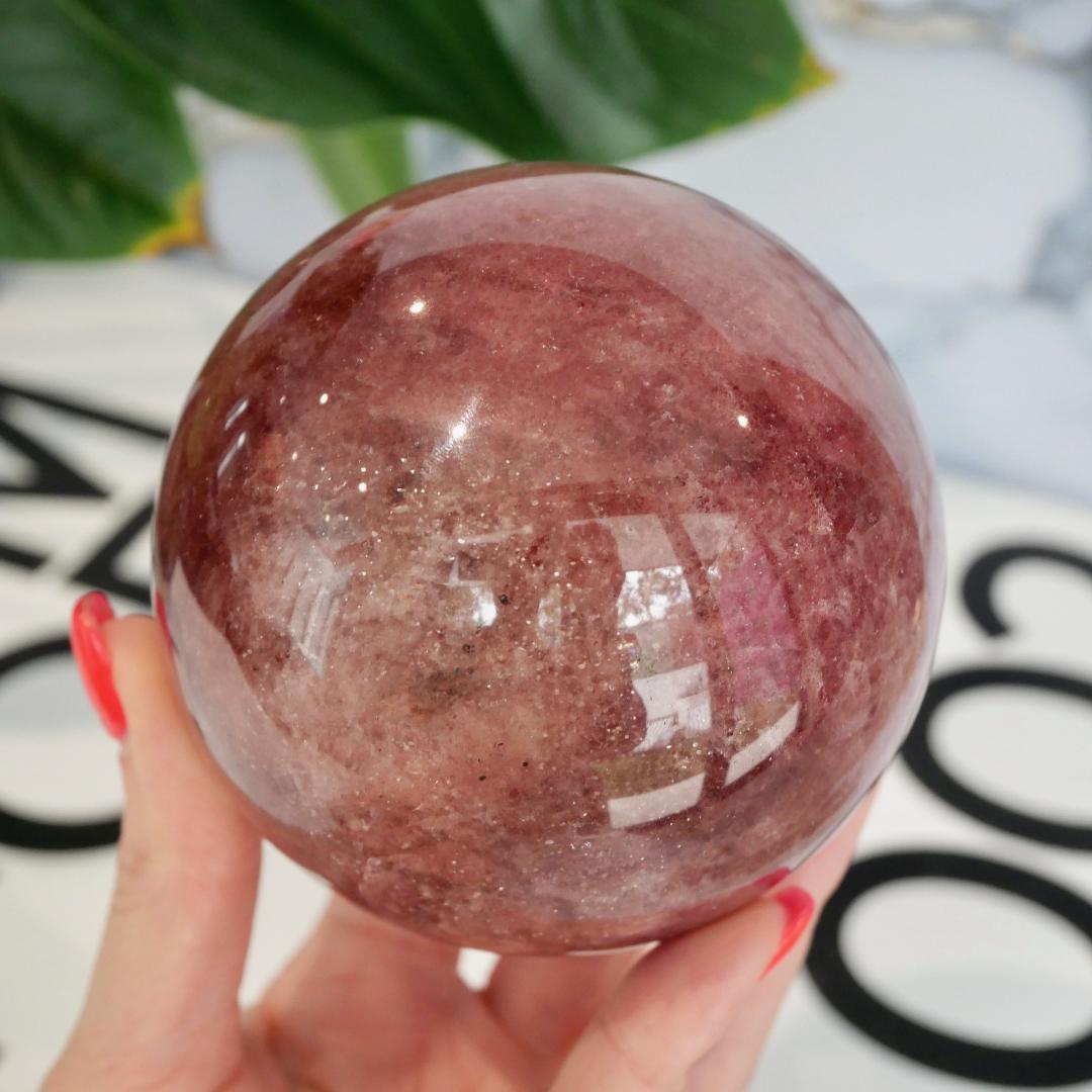 Strawberry Quartz Sphere No 2