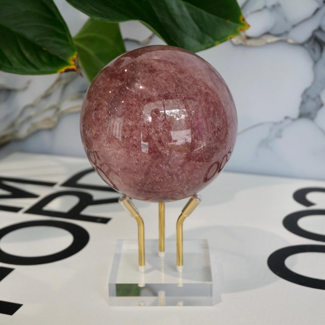 Strawberry Quartz Sphere No 4