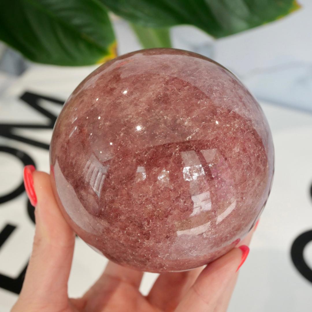 Strawberry Quartz Sphere No 4