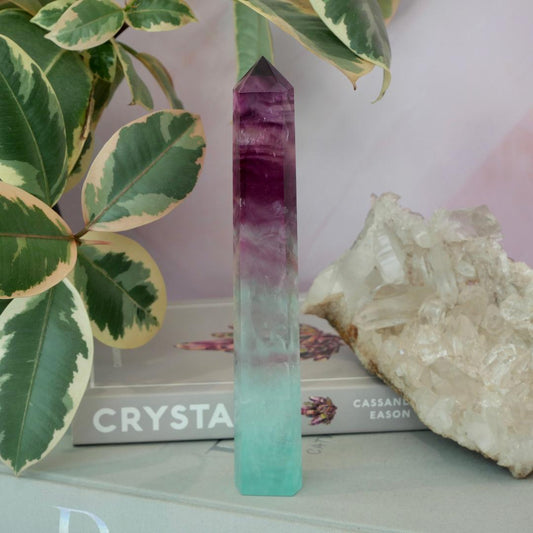 Watermelon Fluorite Tower No 221