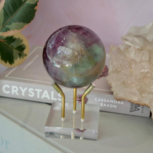 Watermelon Fluorite Sphere No 164