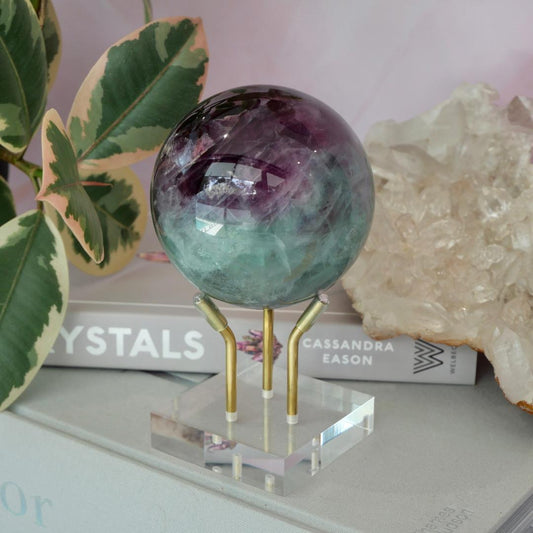 Watermelon Fluorite Sphere No 166