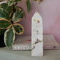 Druzy White Ocean Jasper Tower No 313