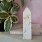 Druzy White Ocean Jasper Tower No 313