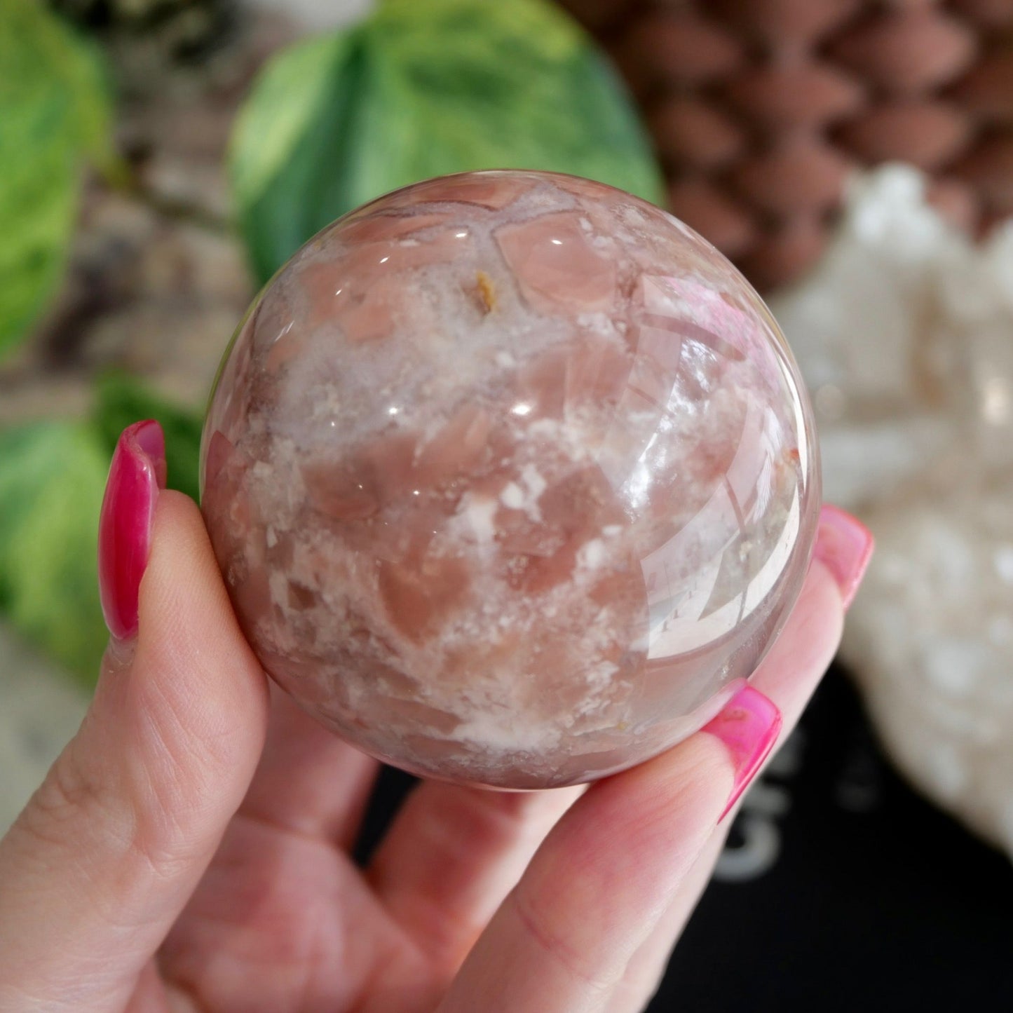 Pink Agate Sphere No 66