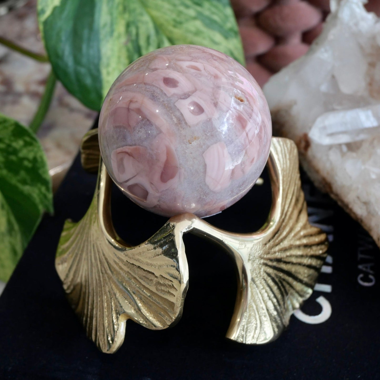 Pink Agate Sphere No 67