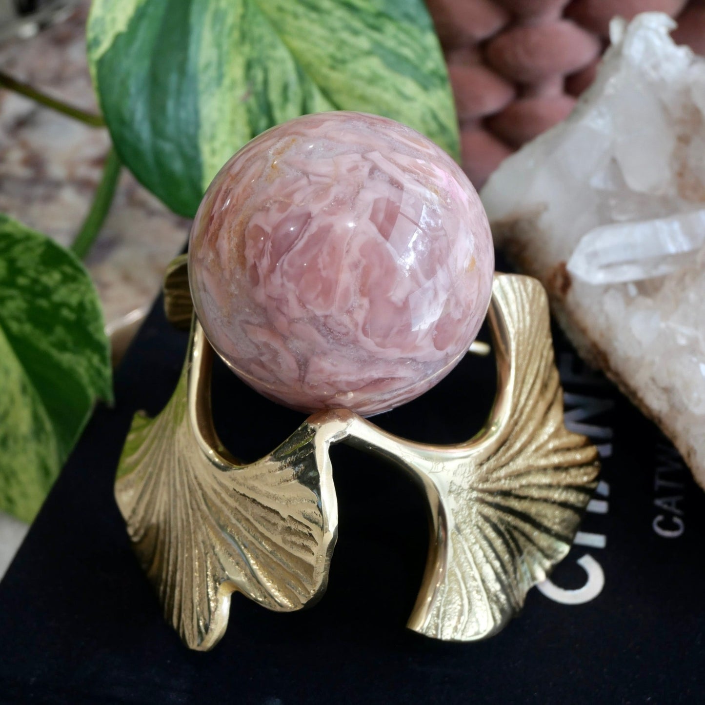 Pink Agate Sphere No 67